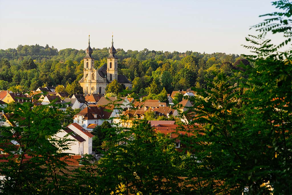 Ansicht St. Peter oberhalb Andreasstaffel