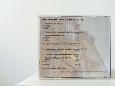 CD-Bach - Orgel der Peterskirche - Rückseite