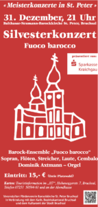 Flyer Silvesterkonzert 2025